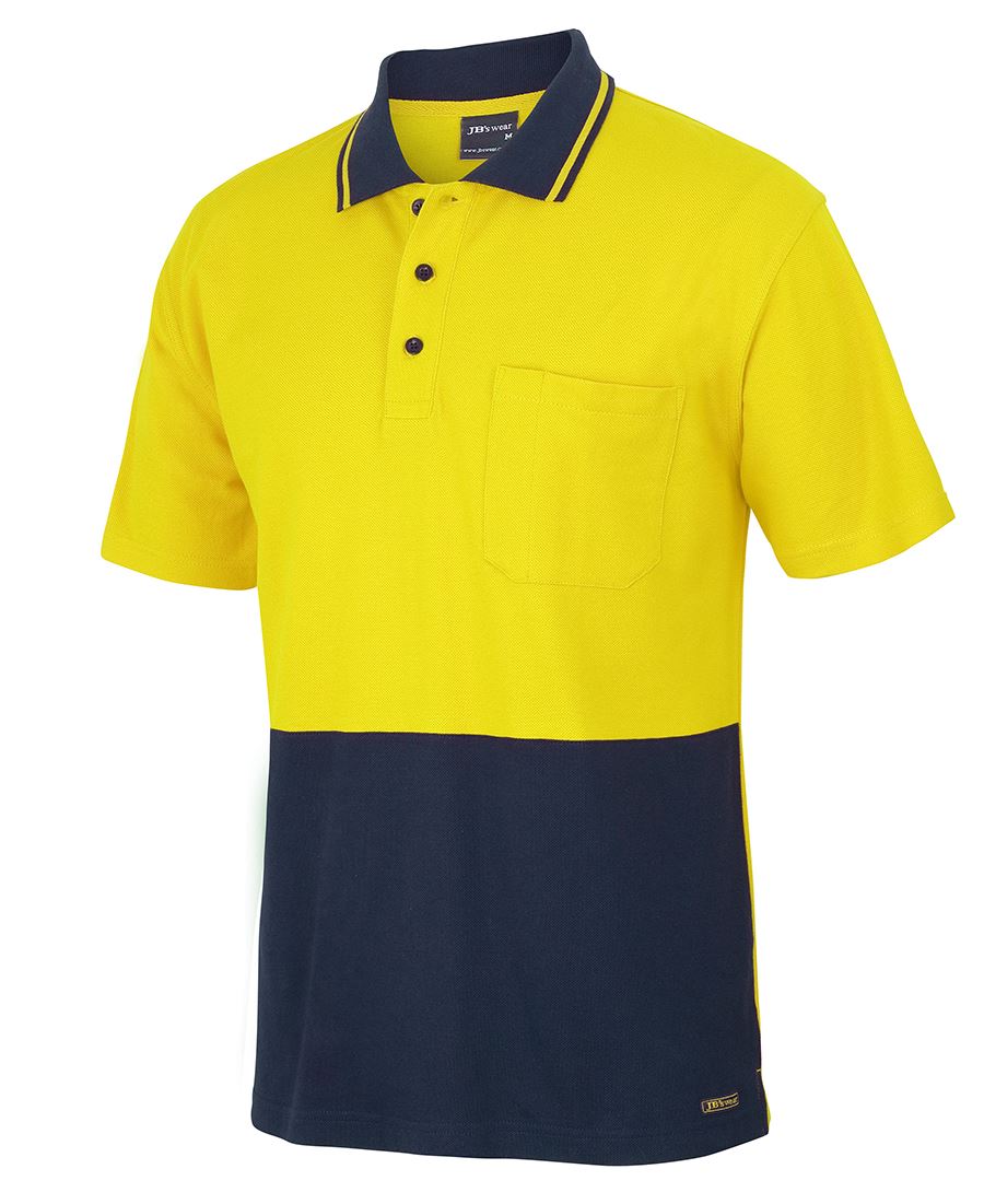 JB's Hi Vis S/S Cotton Pique Trad Polo